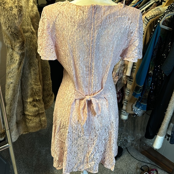 Dawn Joy fashions. Lace pink dress. Size M - Picture 5 of 9